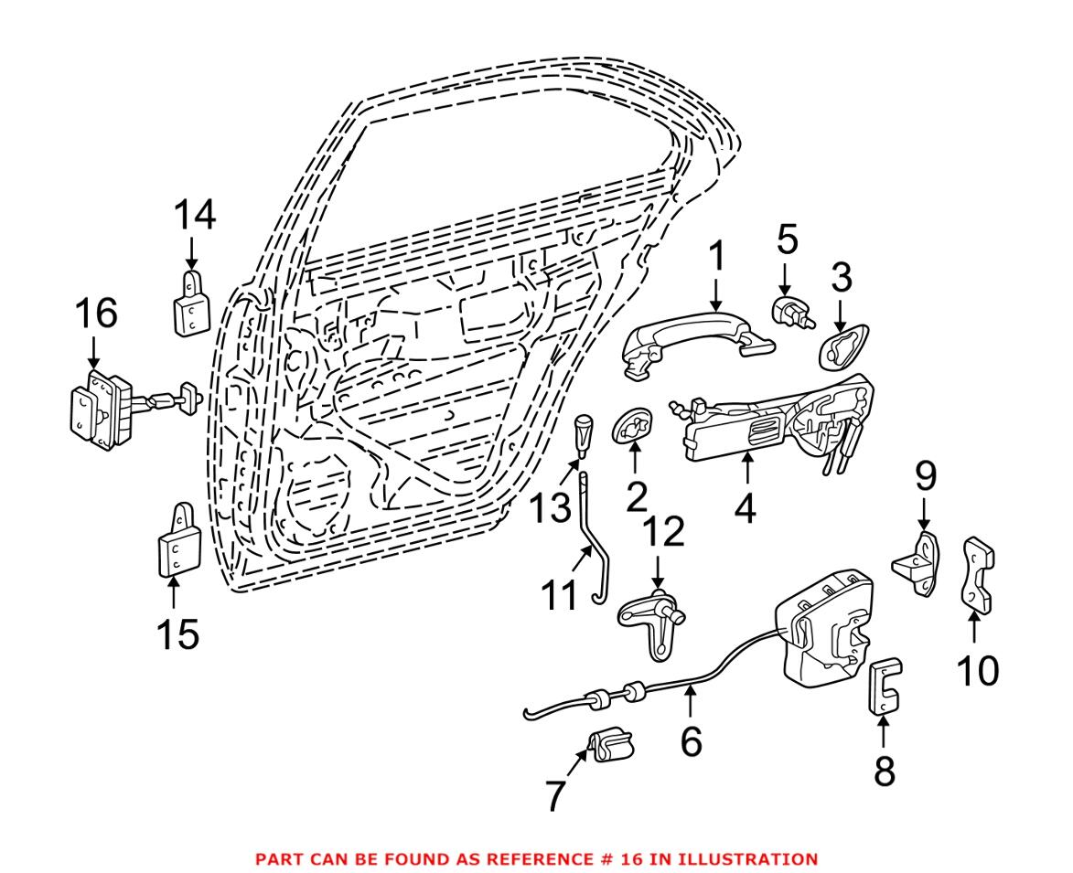 Mercedes Door Stop 2037300116